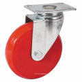 Medium duty PU caster without dust cover